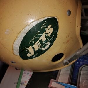 Vintage Jets Football Helmet - Cream